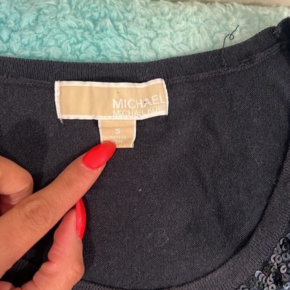 🔥Michael Kors Black Sequin Top🔥 - Picture 4 of 7
